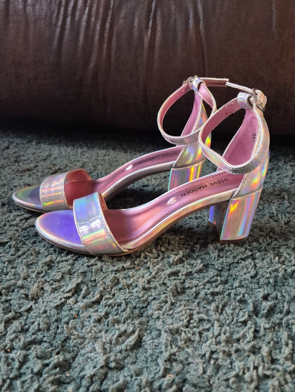 Steve Madden Little Girls Jcarrson Heels Iridescent Size 2